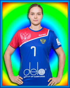 гандболистка, разыгрывающая Дарья Дмитриева